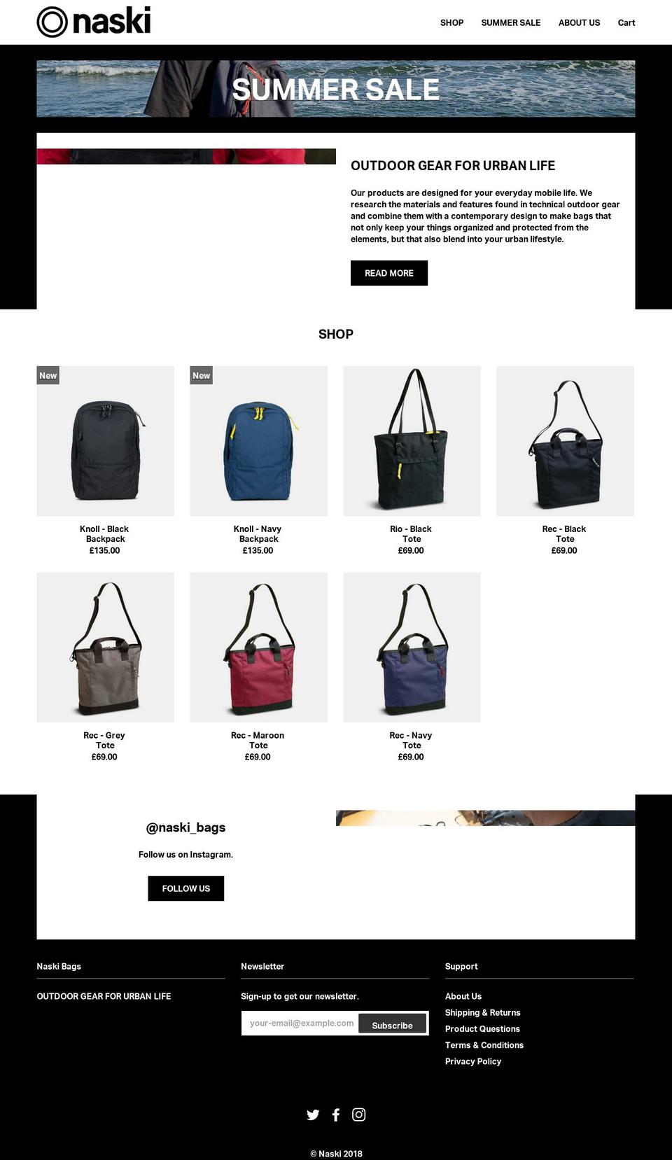naskidesign.com — Shopify storefront screenshot