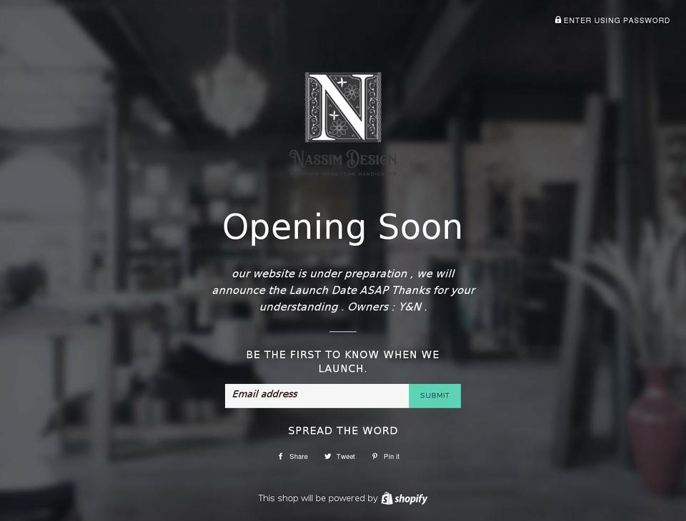 nassimdesign.com — Shopify storefront screenshot