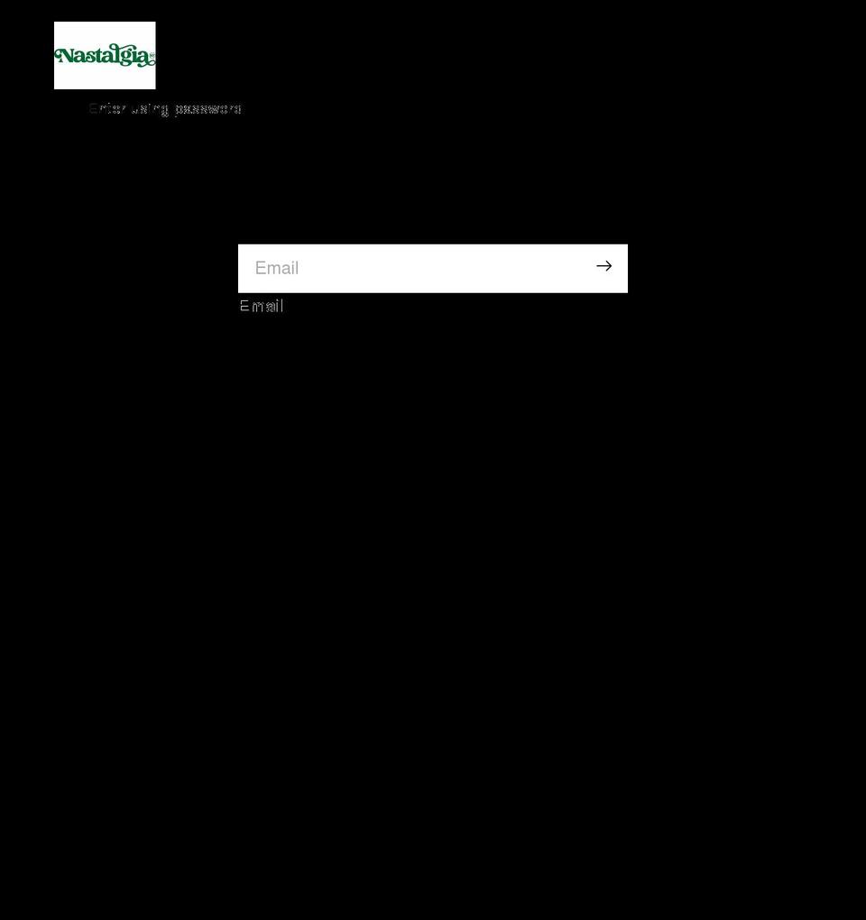 nastalgiaofficial.com — Shopify storefront screenshot