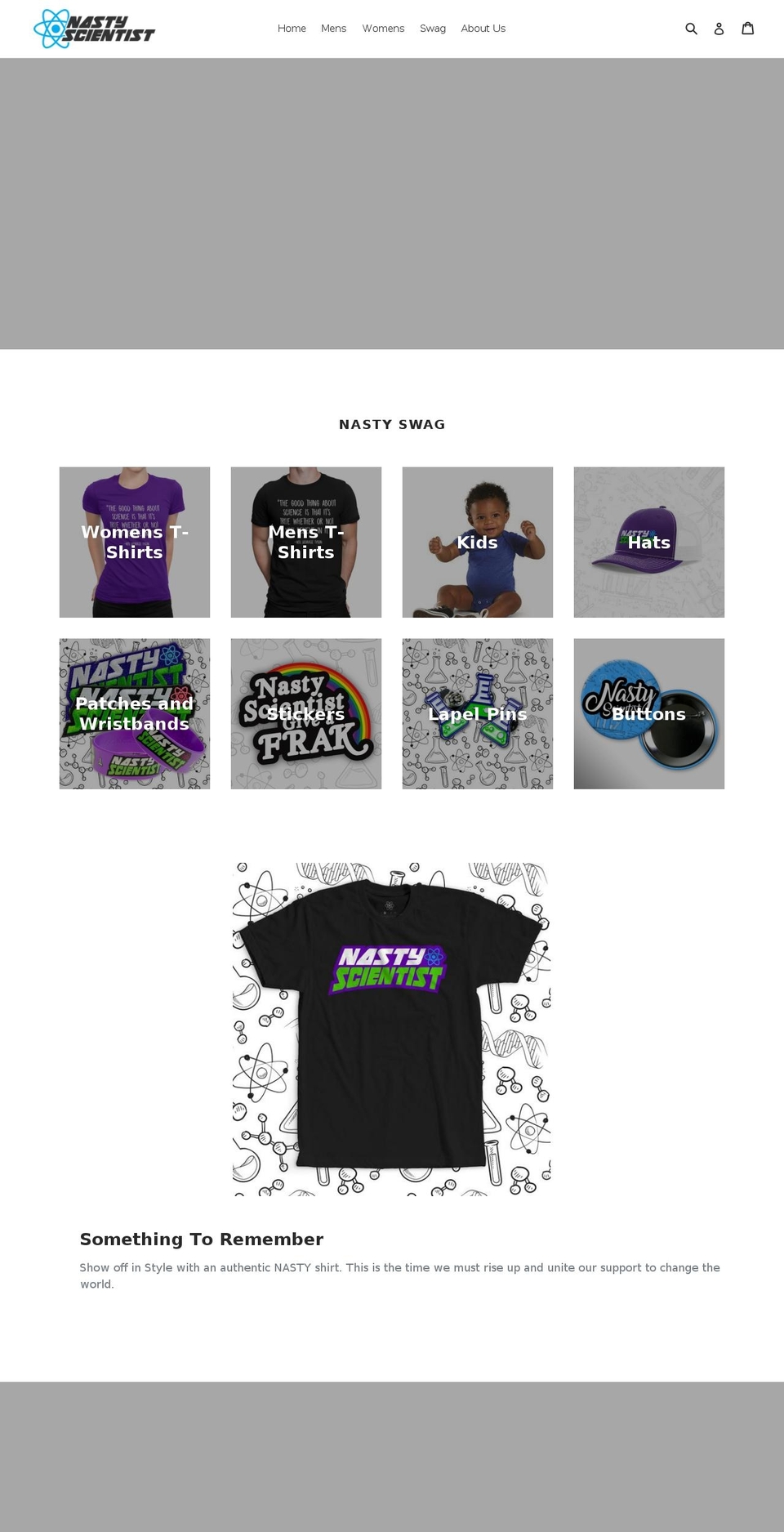 nastyscientist.com — Shopify storefront screenshot