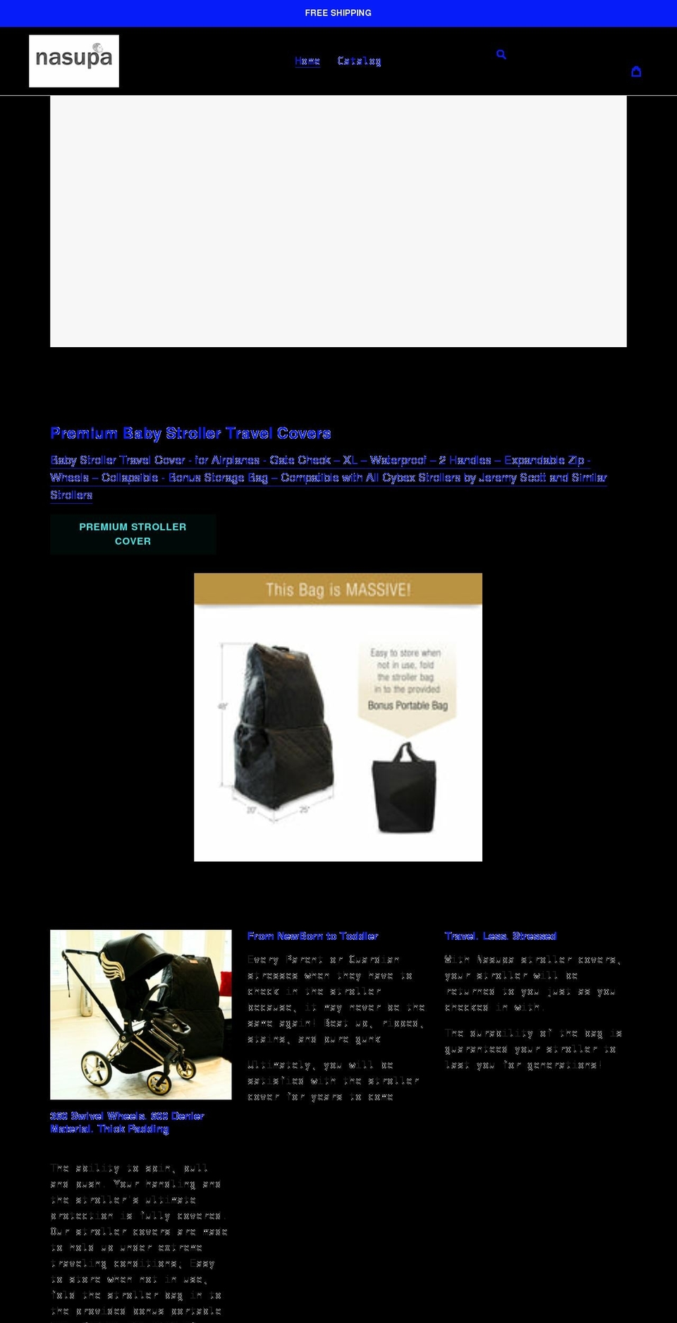 nasupa.com shopify website screenshot