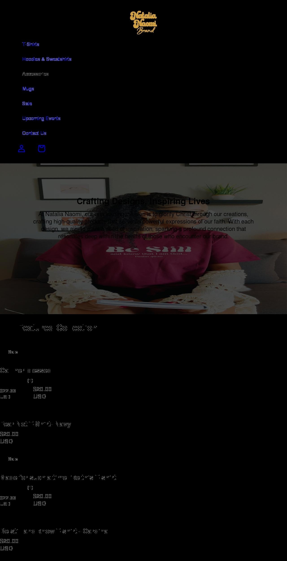natalianaomi.com shopify website screenshot
