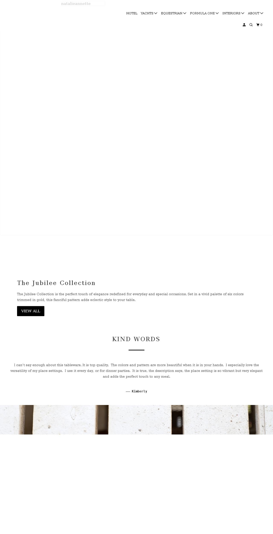 natalieannette.com shopify website screenshot