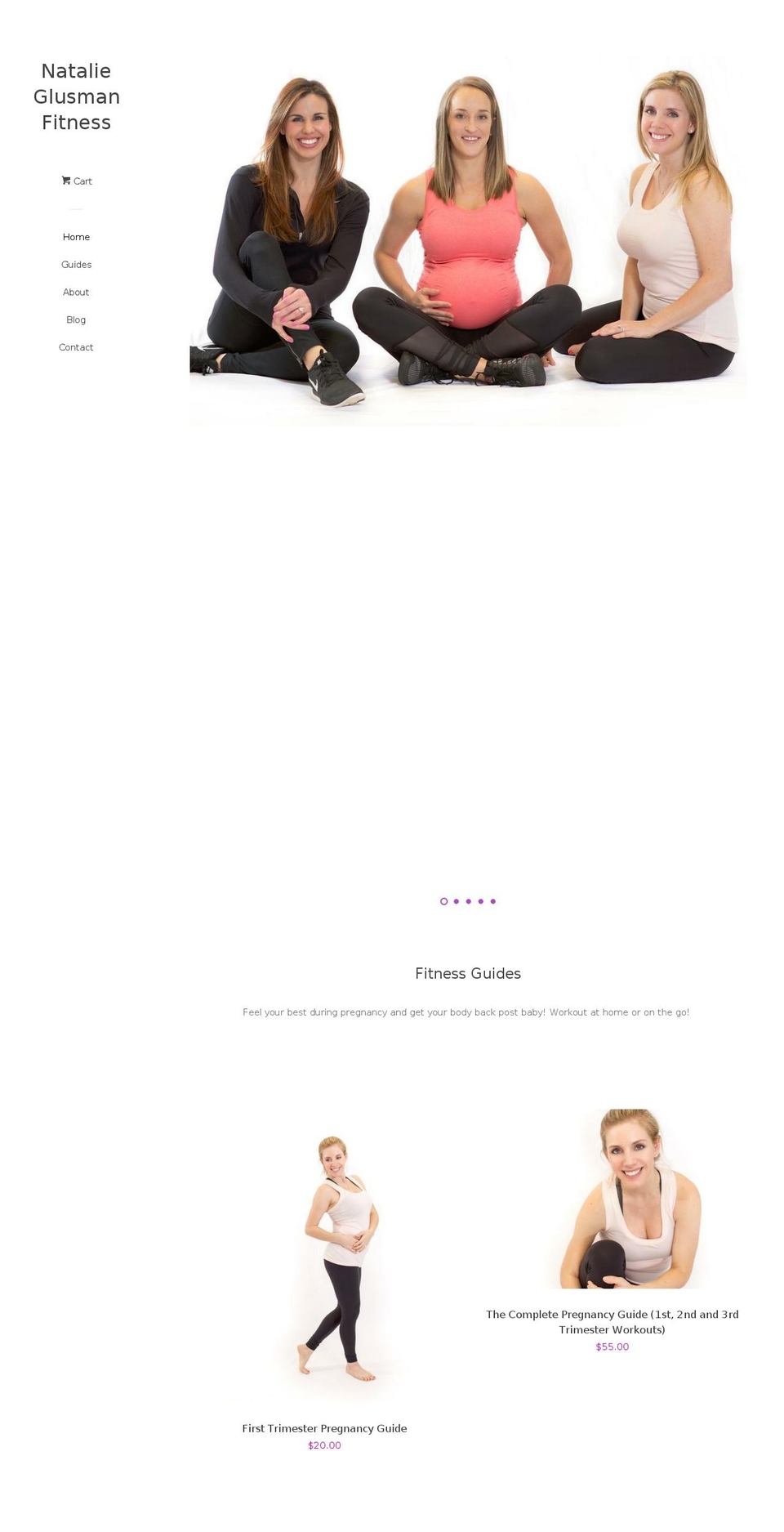 natalieglusman.com — Shopify storefront screenshot