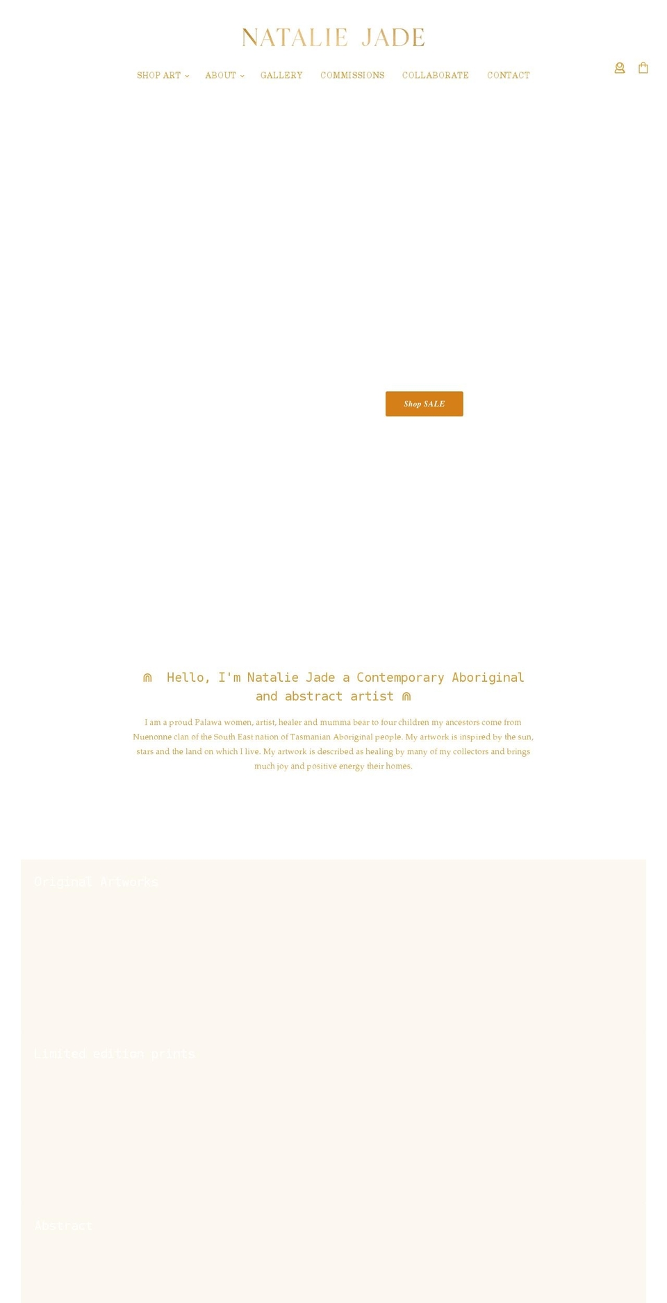 nataliejade.com.au shopify website screenshot