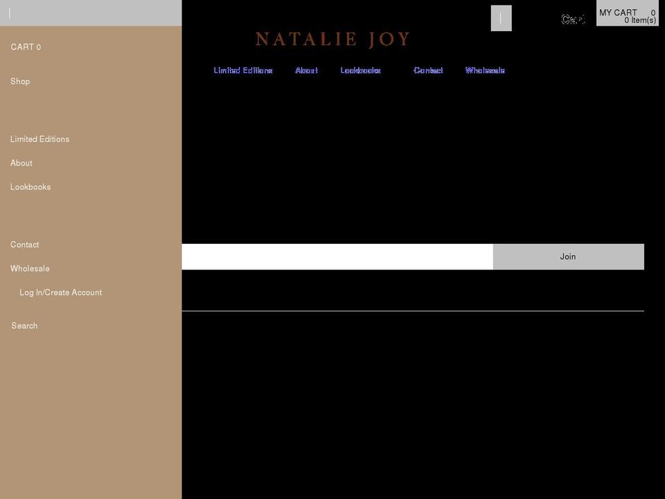 nataliejoyjewelry.com shopify website screenshot