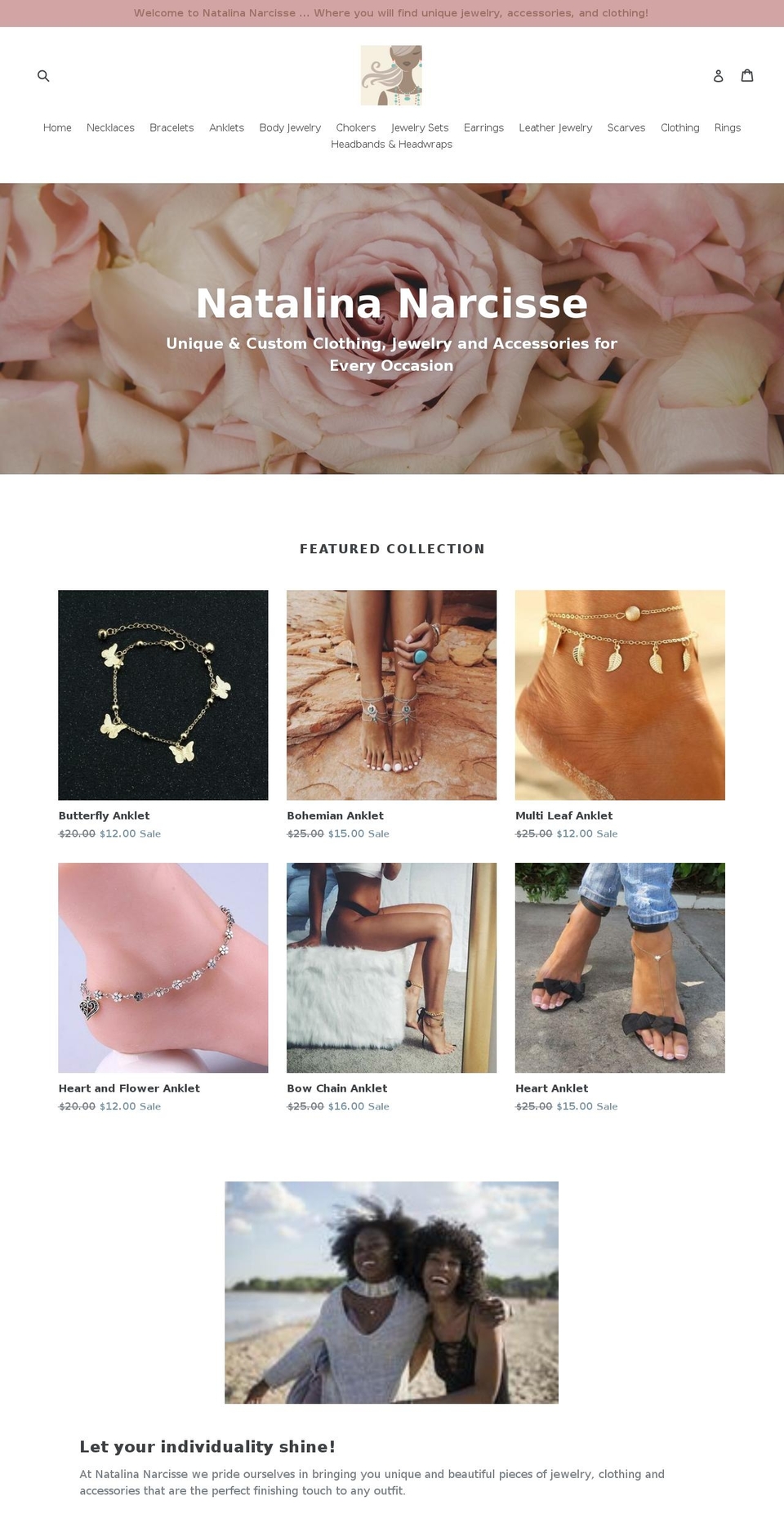 natalinanarcisse.com — Shopify storefront screenshot
