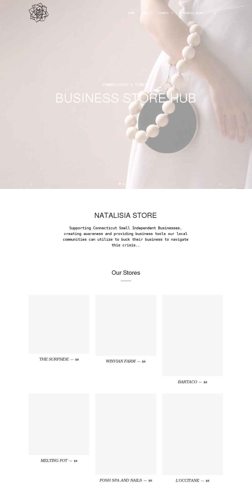 natalisiastore.com shopify website screenshot