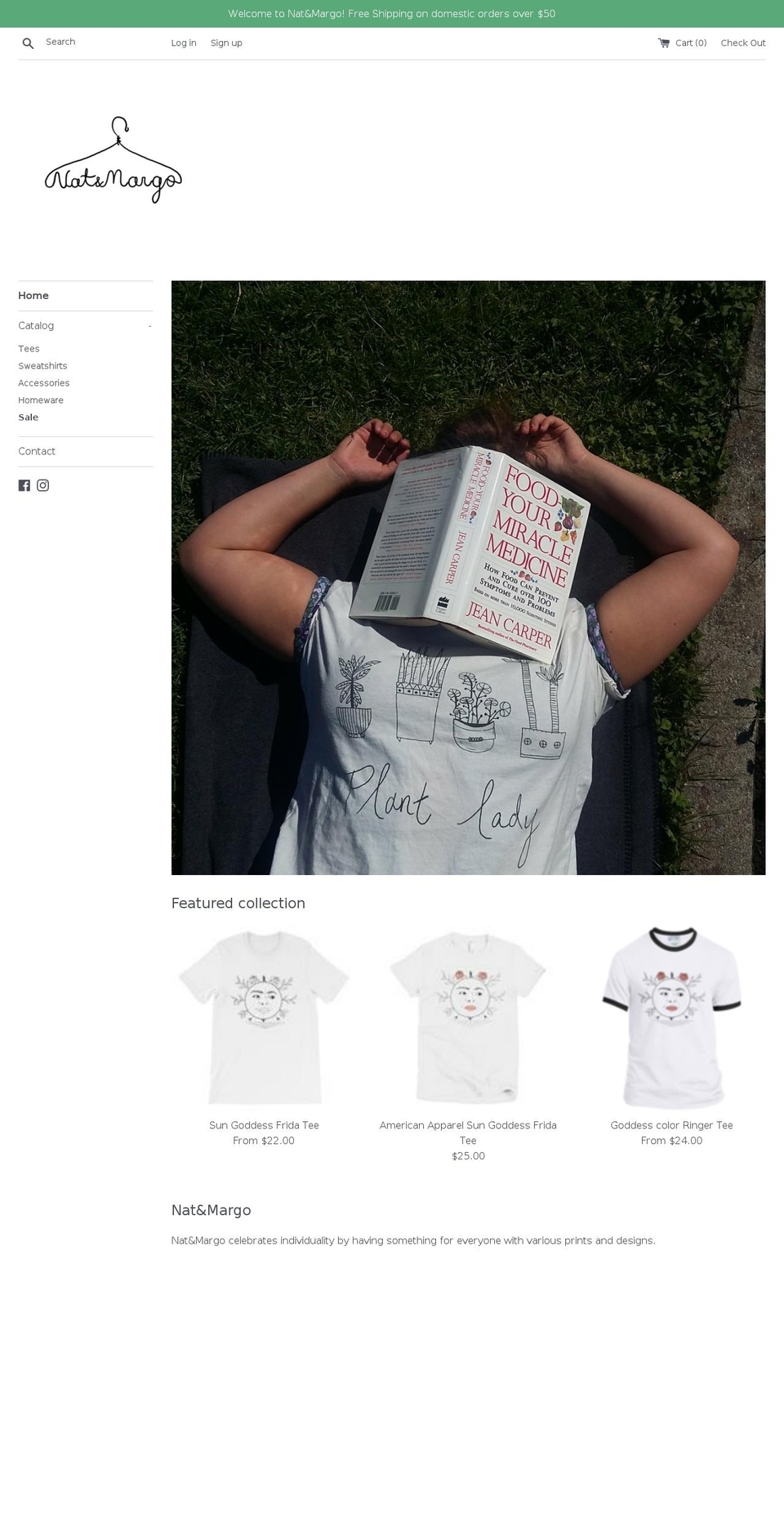 natandmargo.com — Shopify storefront screenshot