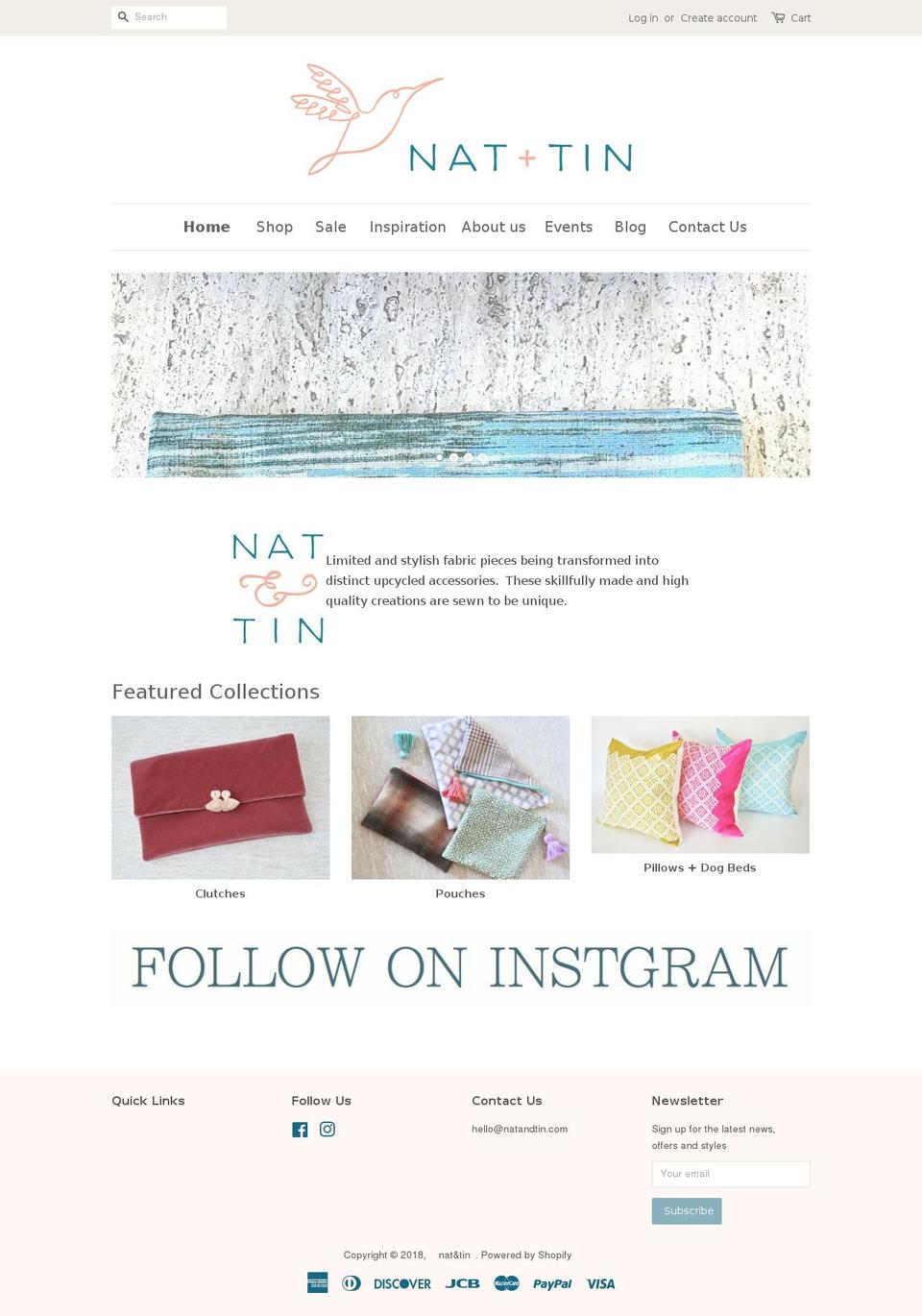 natandtin.com — Shopify storefront screenshot