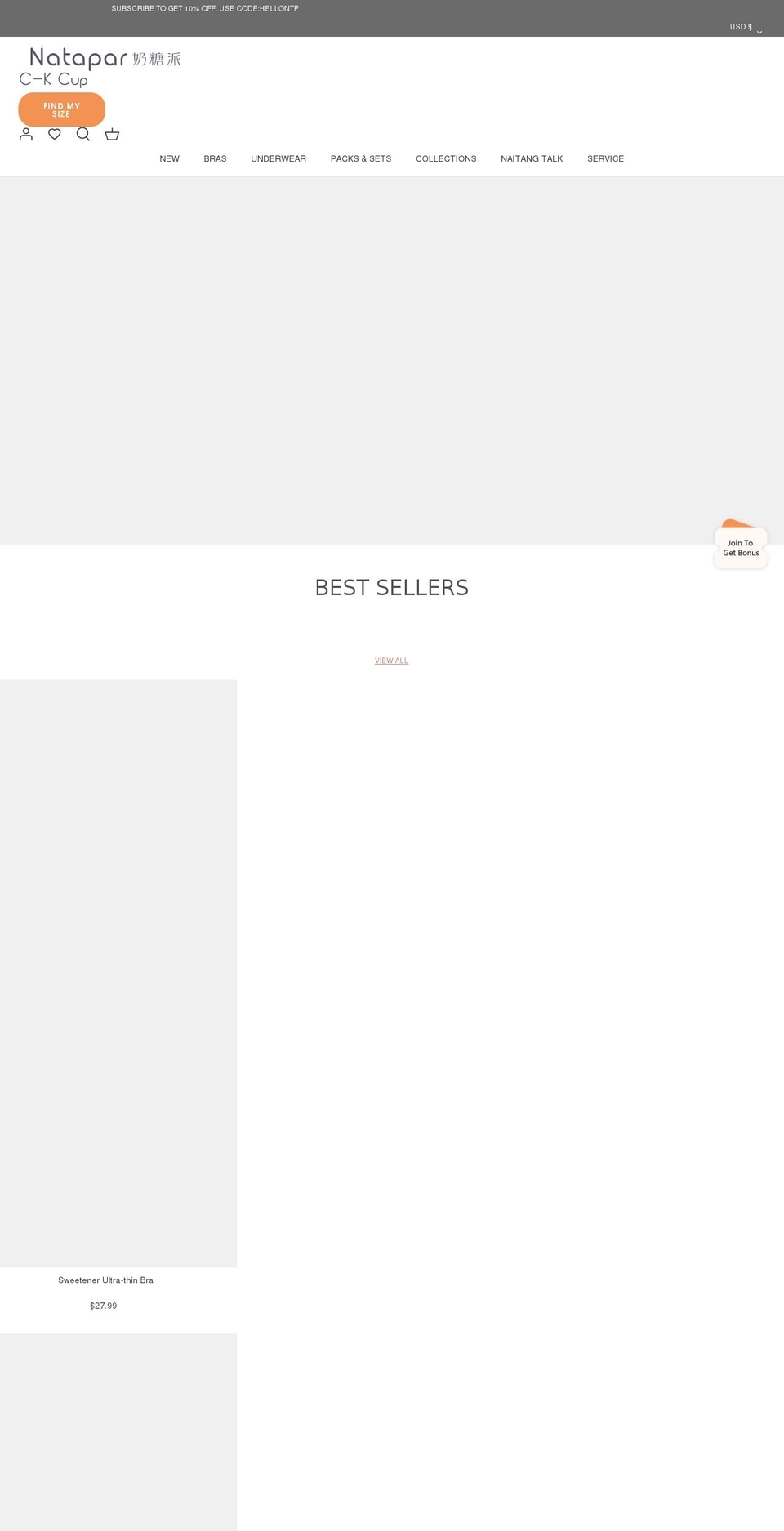 natapar.com shopify website screenshot