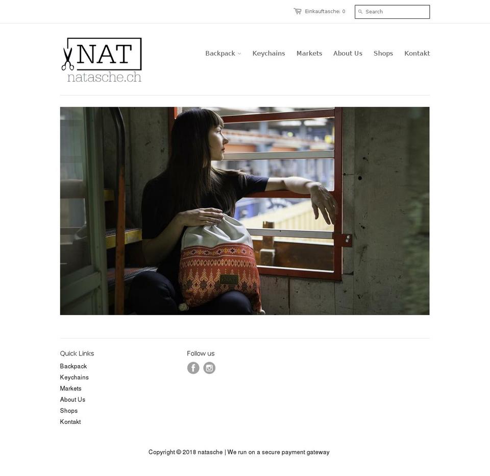 natasche.ch shopify website screenshot