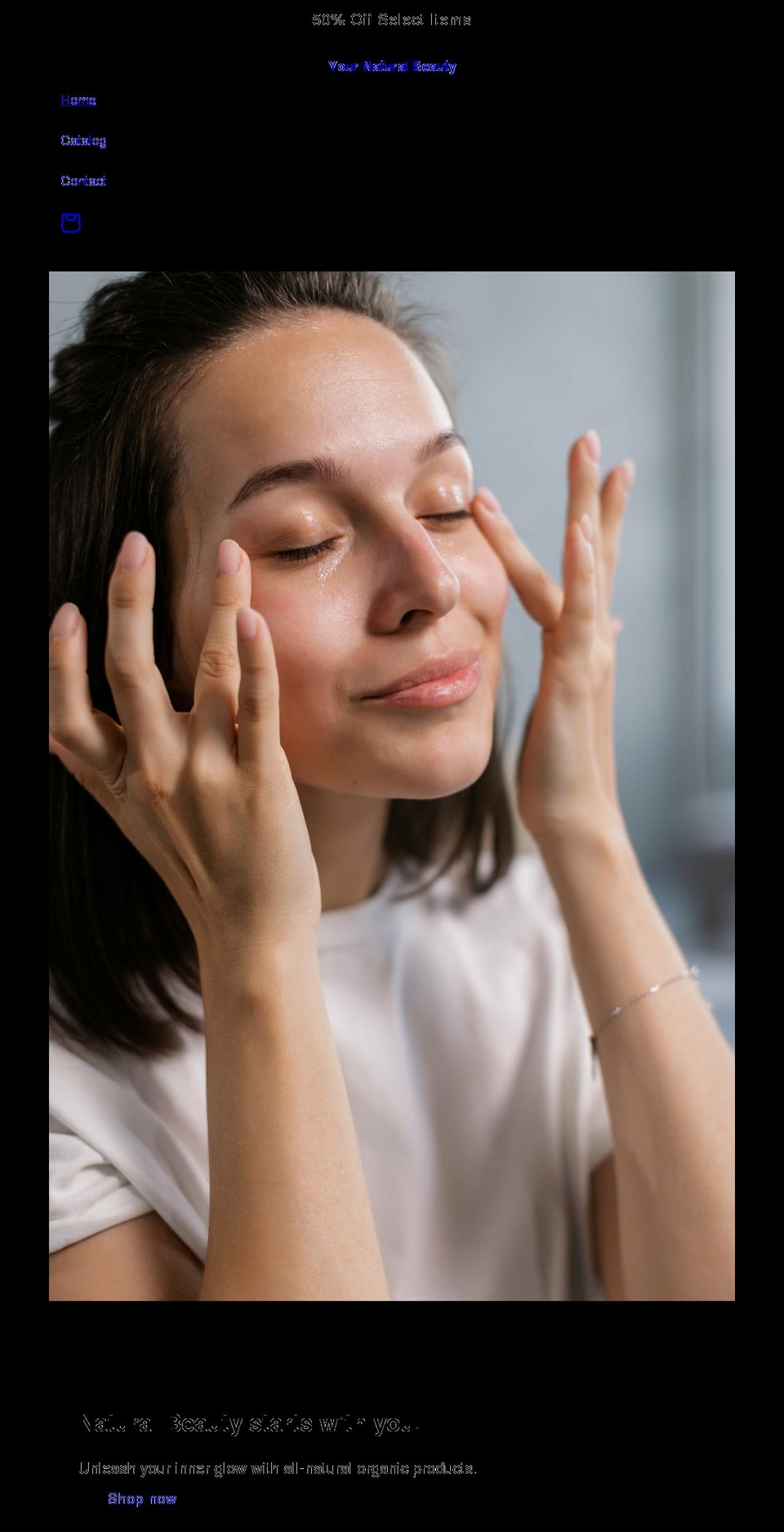 natbeauty.net shopify website screenshot