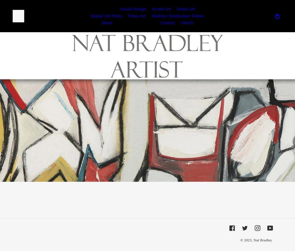 natbradley.com shopify website screenshot