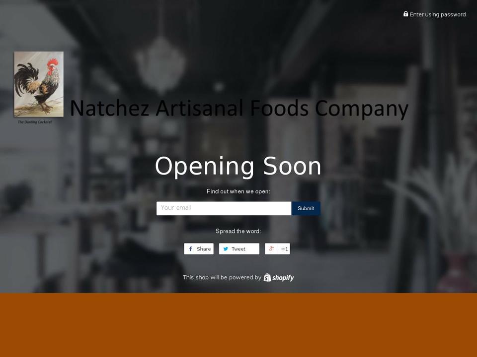 natchezfoods.com — Shopify storefront screenshot