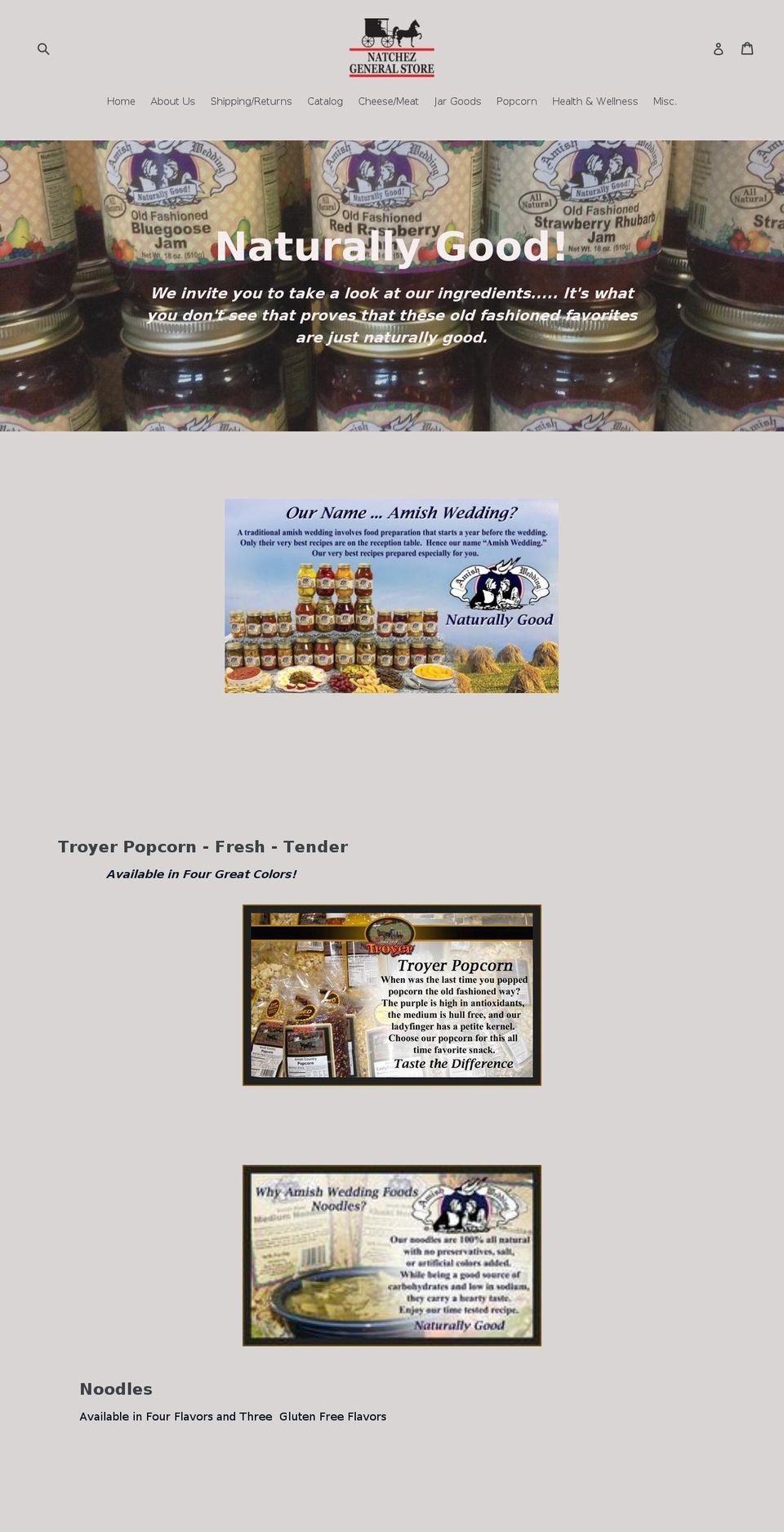 natchezgeneralstore.com — Shopify storefront screenshot