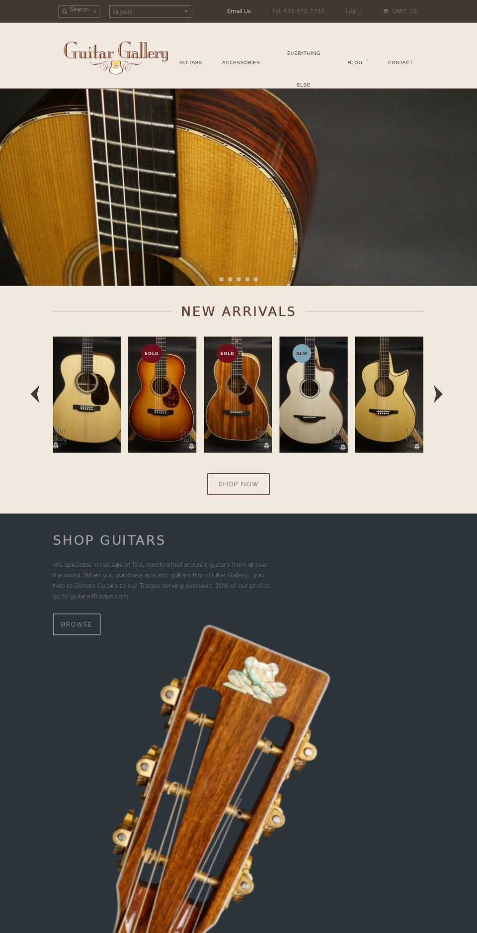 Guitar Gallery Shopify theme site example natcheztraceguitars.com