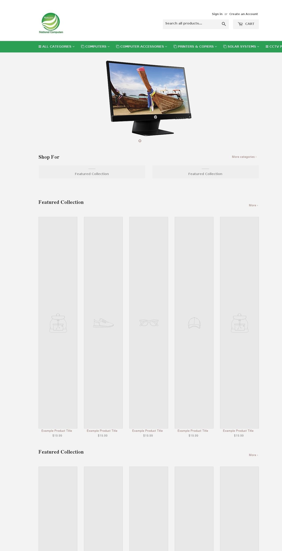 natcomputers.com shopify website screenshot