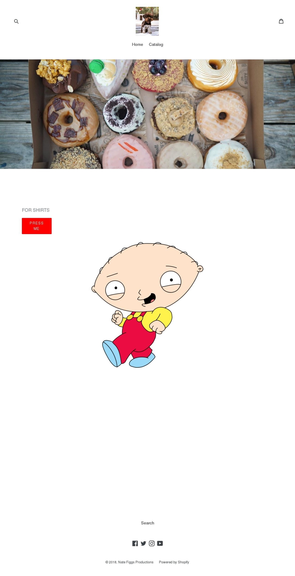 natefiggsproductions.com shopify website screenshot