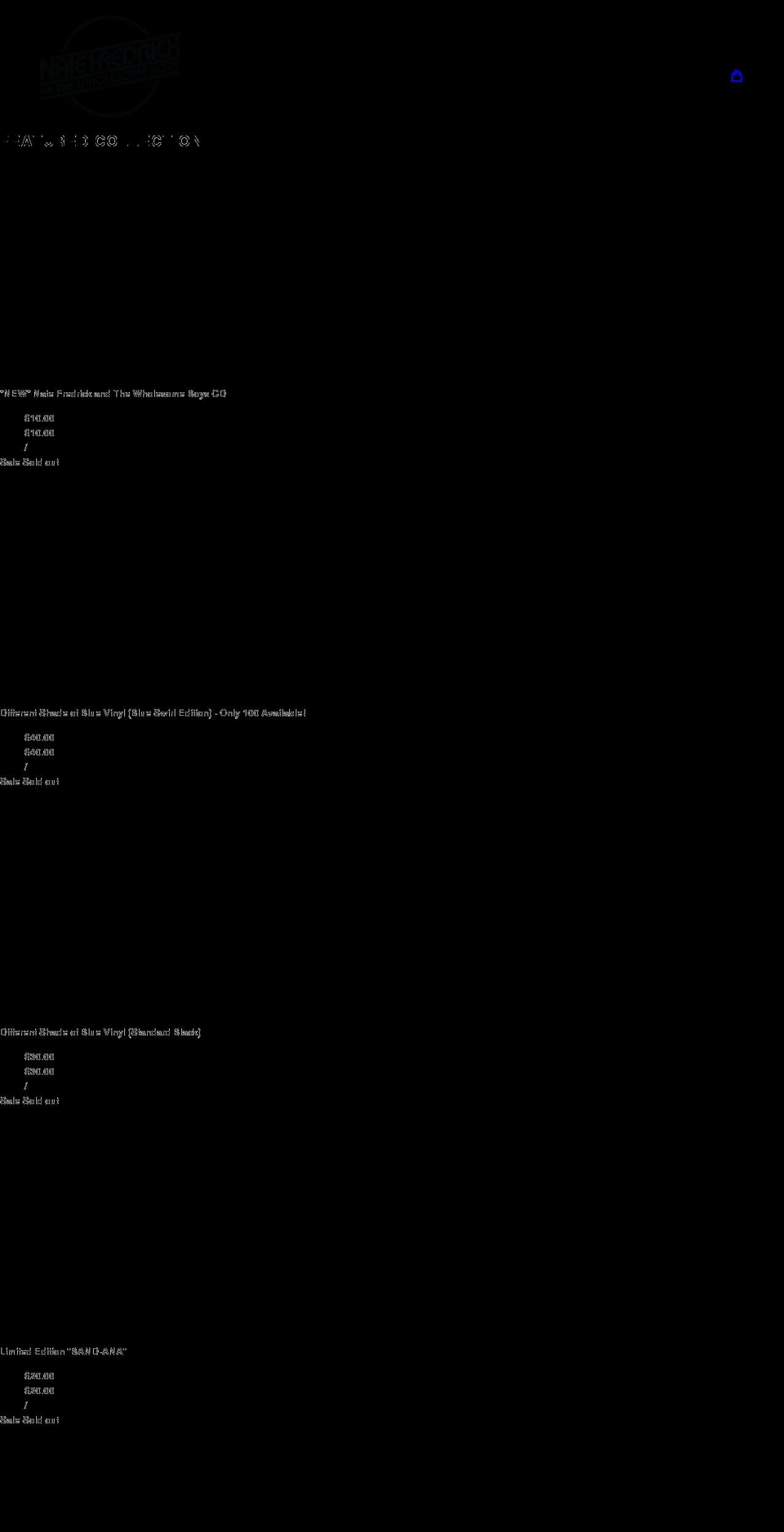 natefredrick.myshopify.com shopify website screenshot