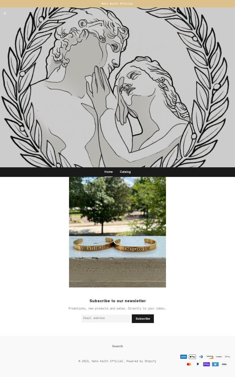 natekeith.com shopify website screenshot