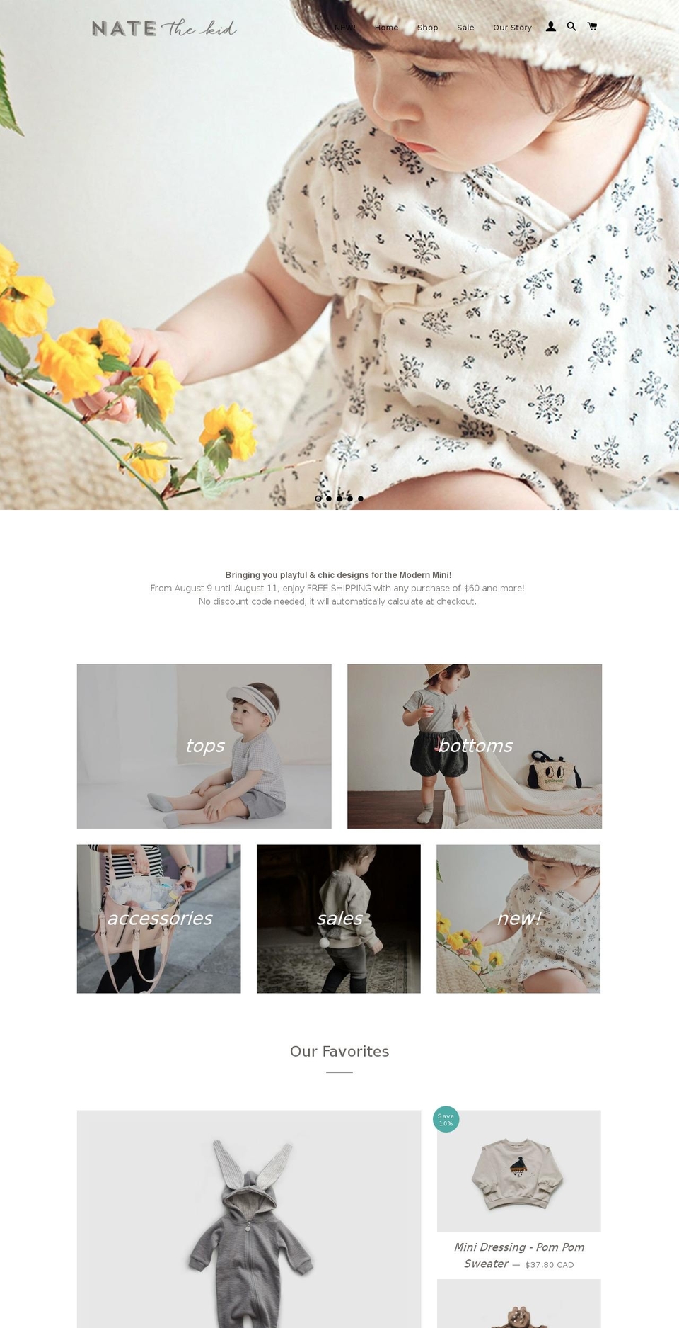 natethekid.com — Shopify storefront screenshot
