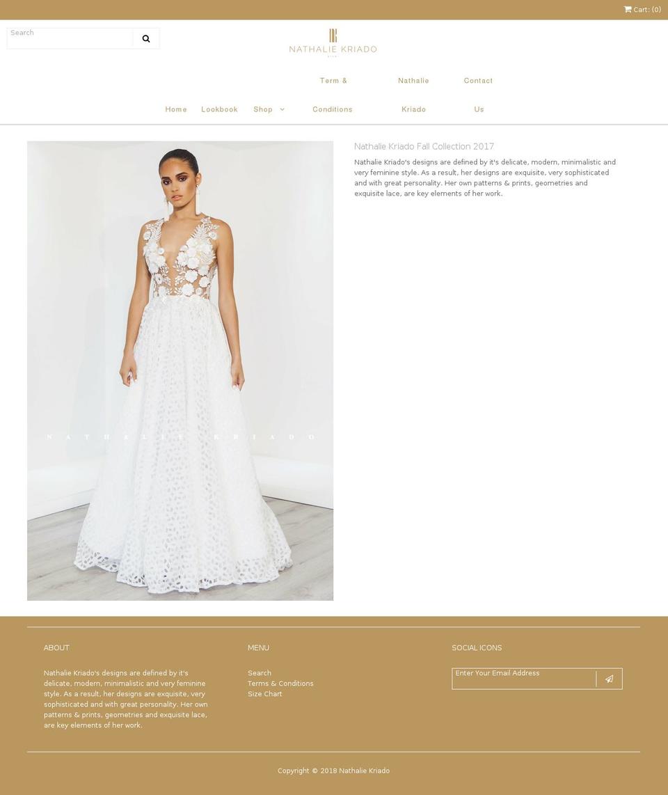 nathaliekriado.com shopify website screenshot
