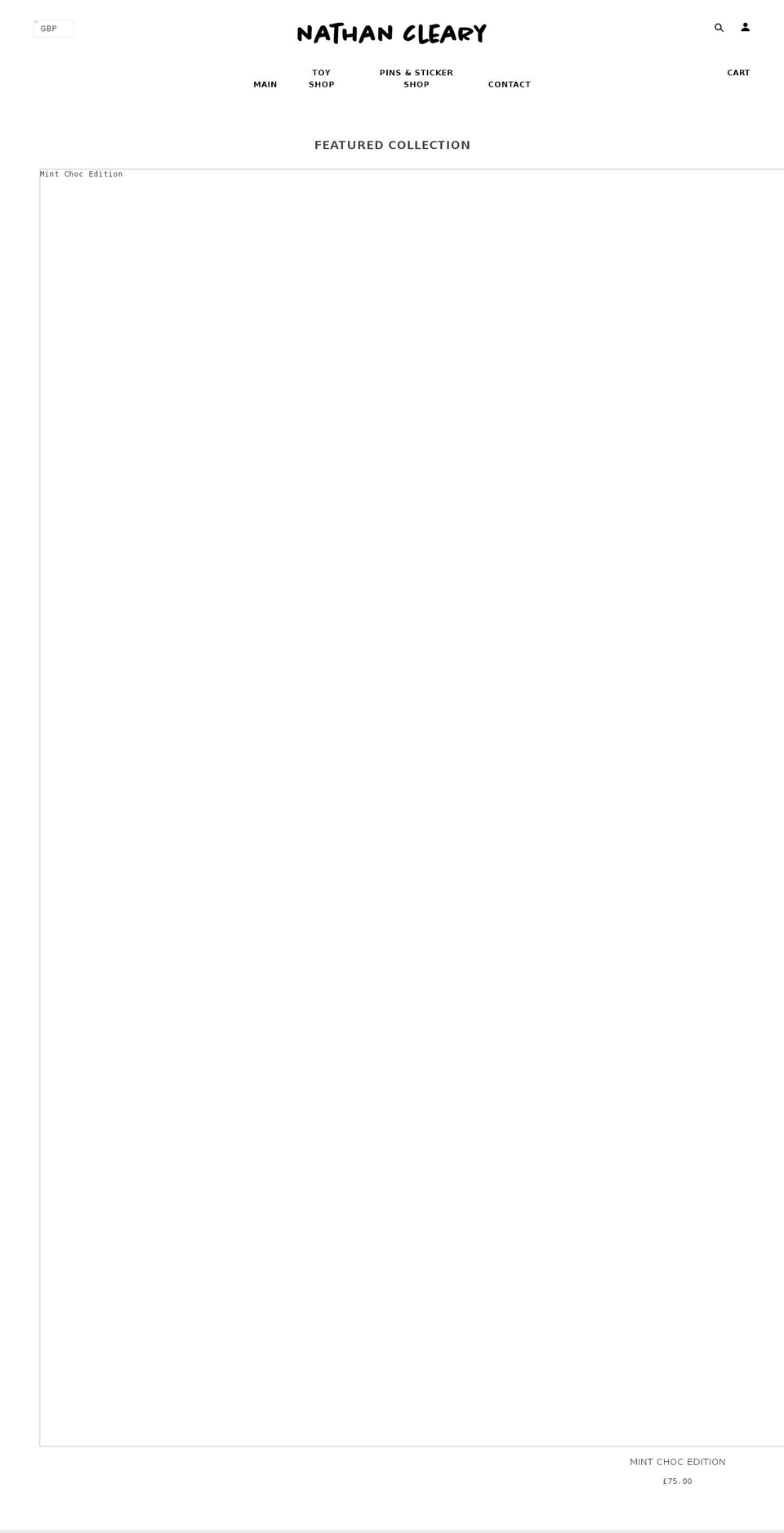 nathancleary.com shopify website screenshot