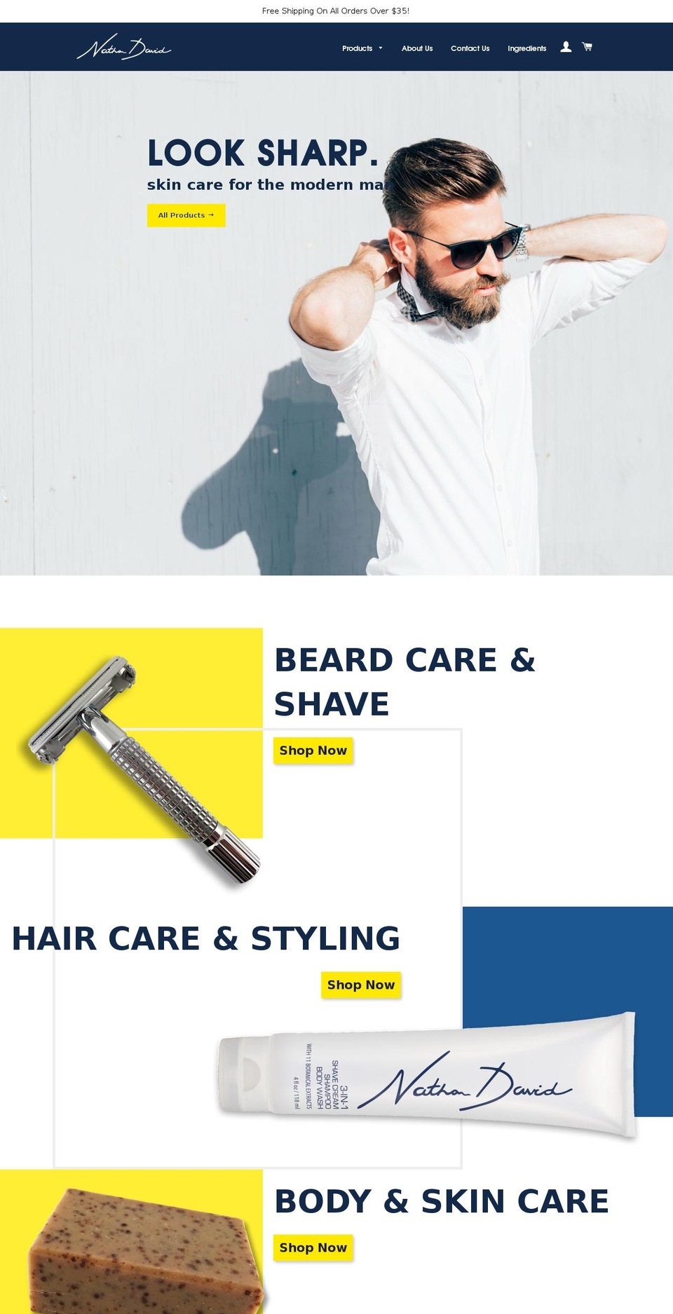 nathandavid.com — Shopify storefront screenshot