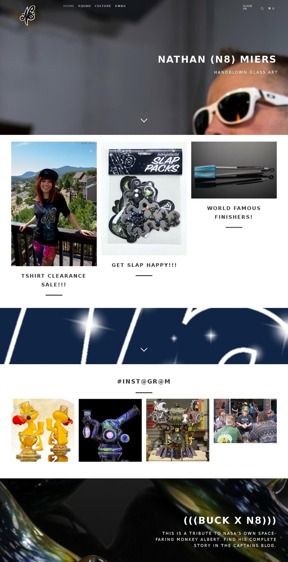 nathanmiers.com shopify website screenshot