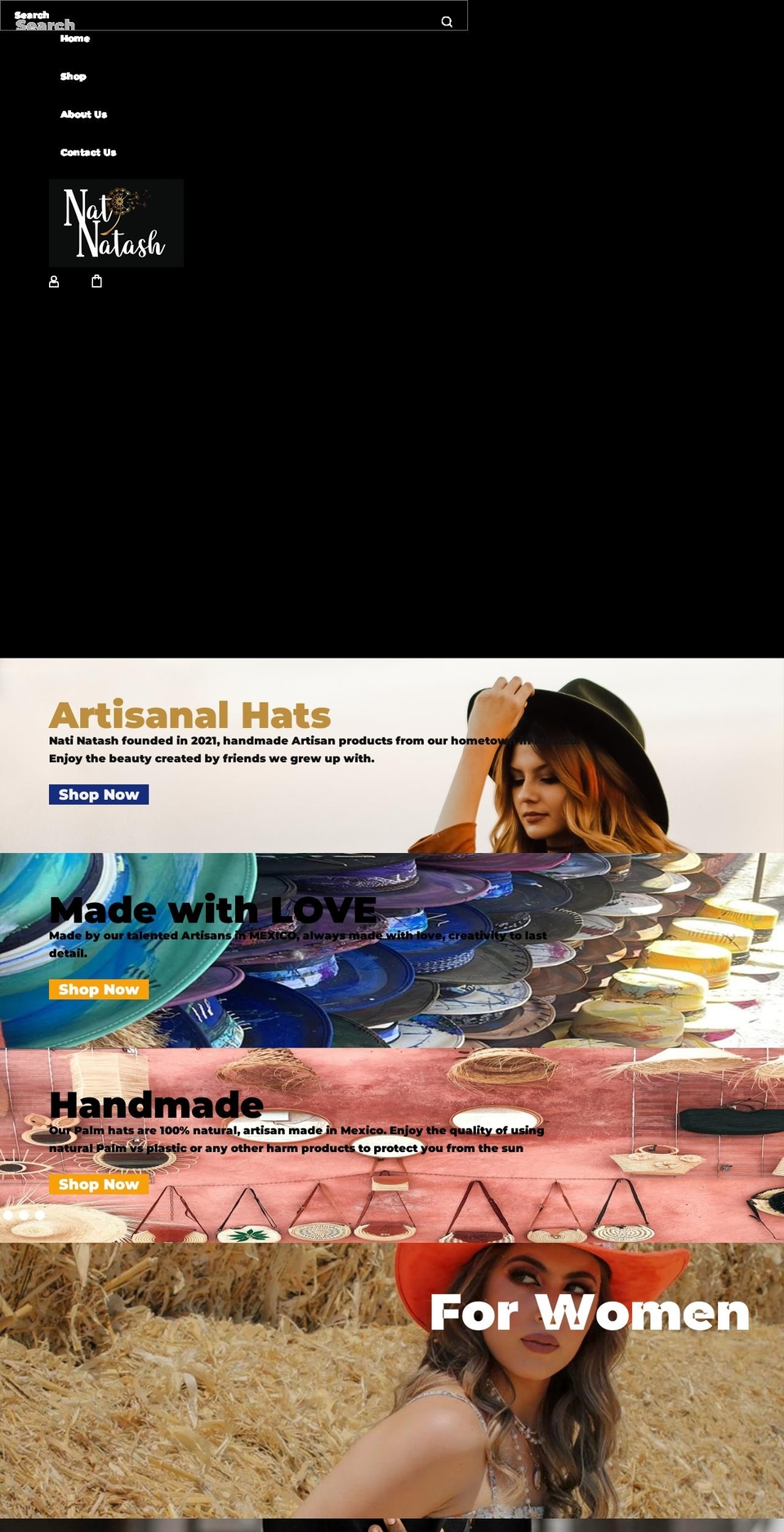 natinatash.com shopify website screenshot