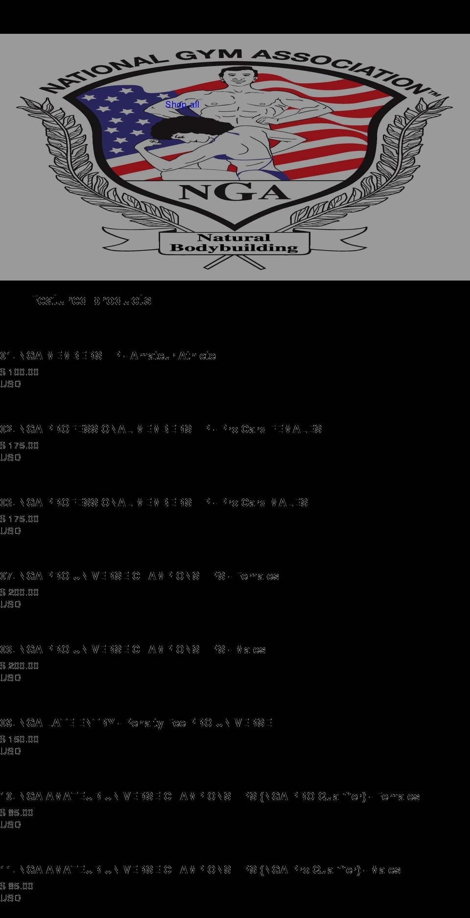 national-gym.myshopify.com shopify website screenshot