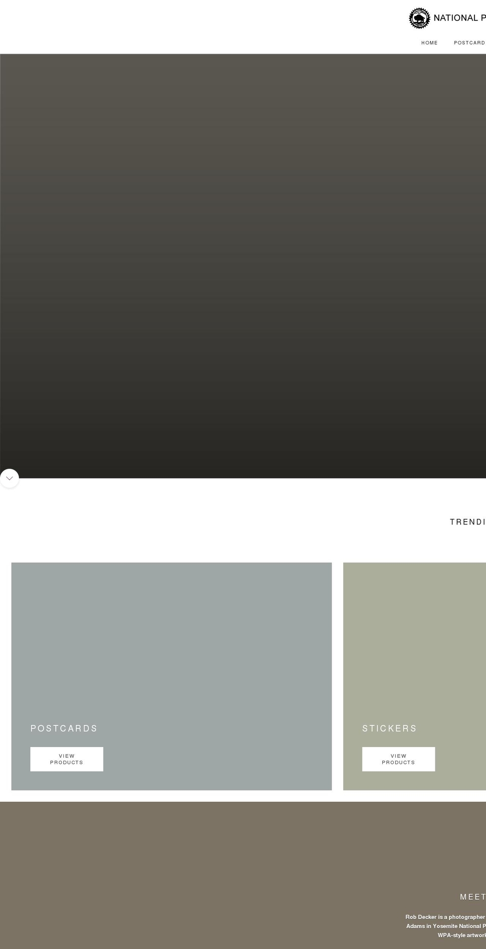 national-park-gear.com shopify website screenshot