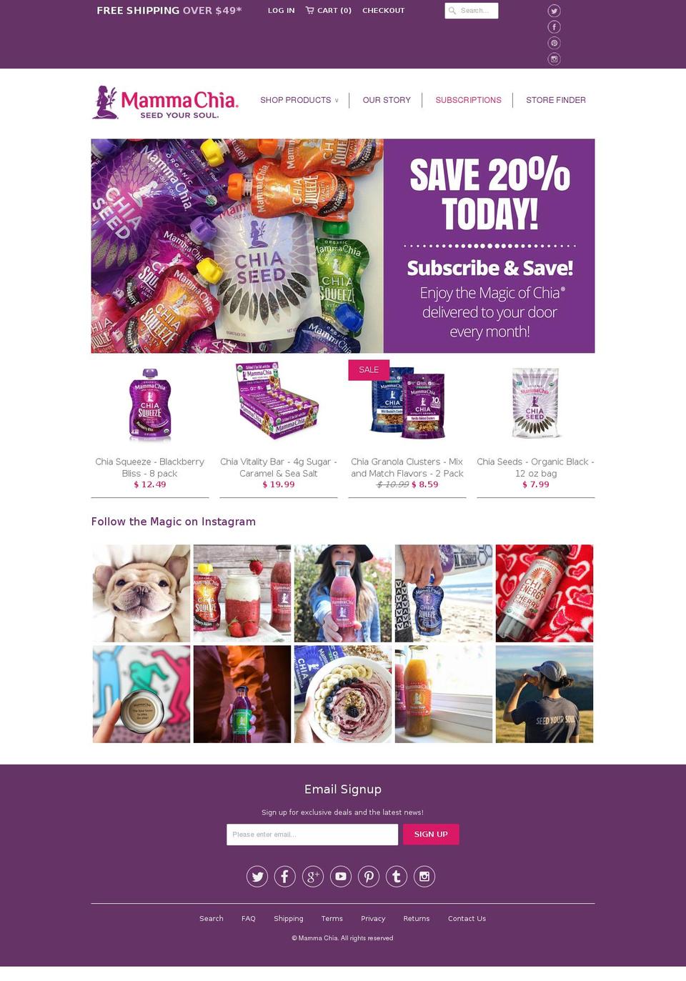 Mamma Chia Shopify theme site example nationalchiaday.com