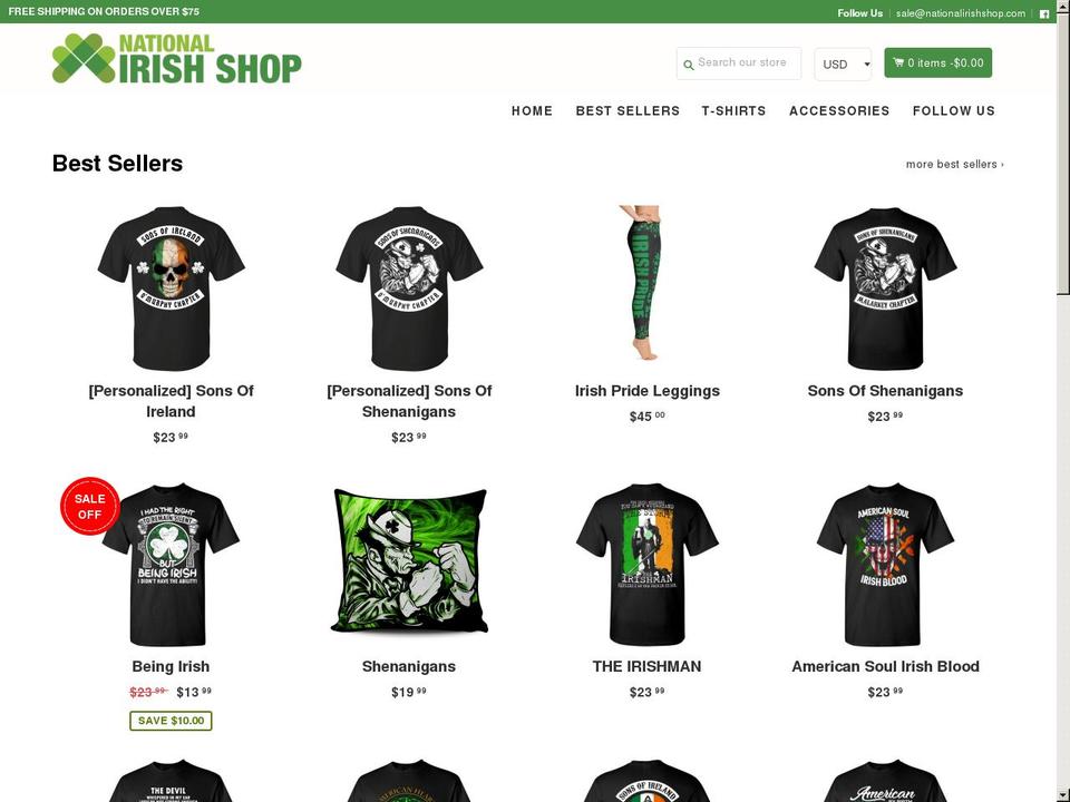 shopbooster173-29041720 Shopify theme site example nationalirishshop.com