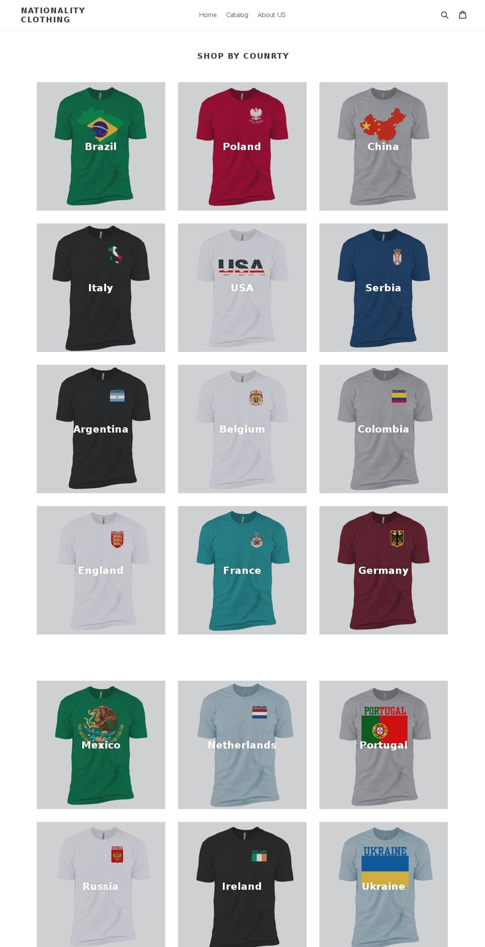 nationalityclothing.com — Shopify storefront screenshot
