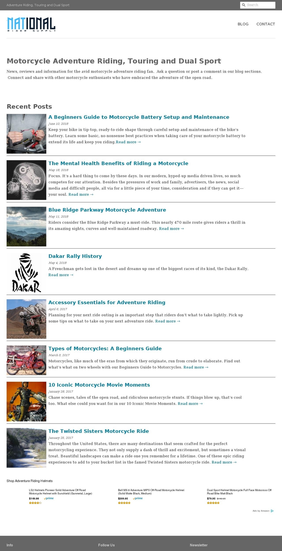 nationalridersupply.com — Shopify storefront screenshot