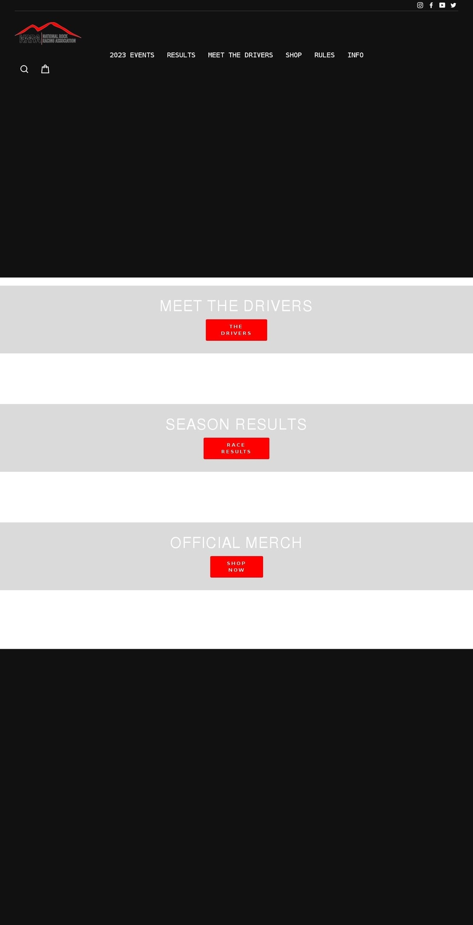 nationalrockracing.com shopify website screenshot
