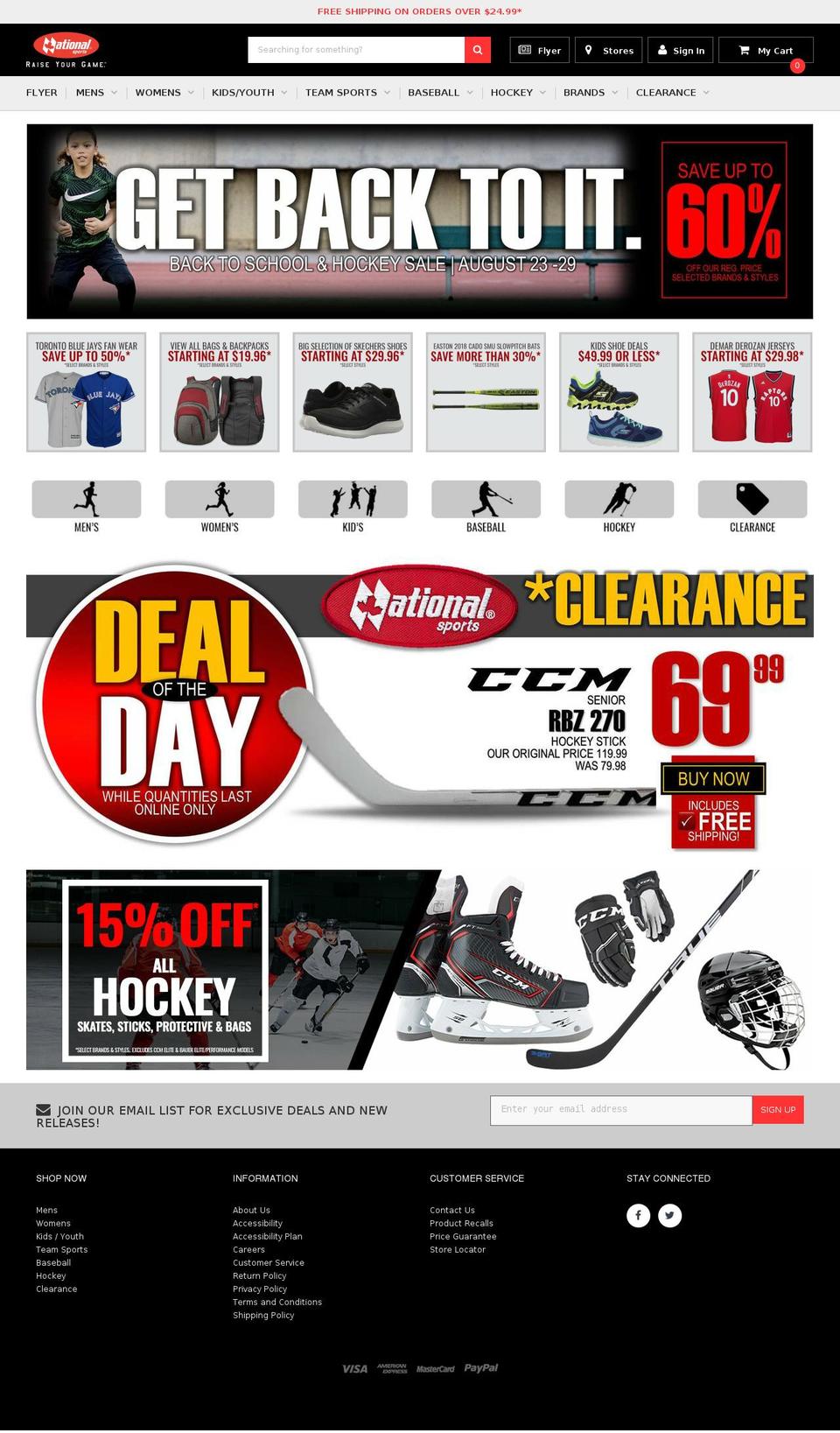 Furnitica-FGL Shopify theme site example nationalsports.com