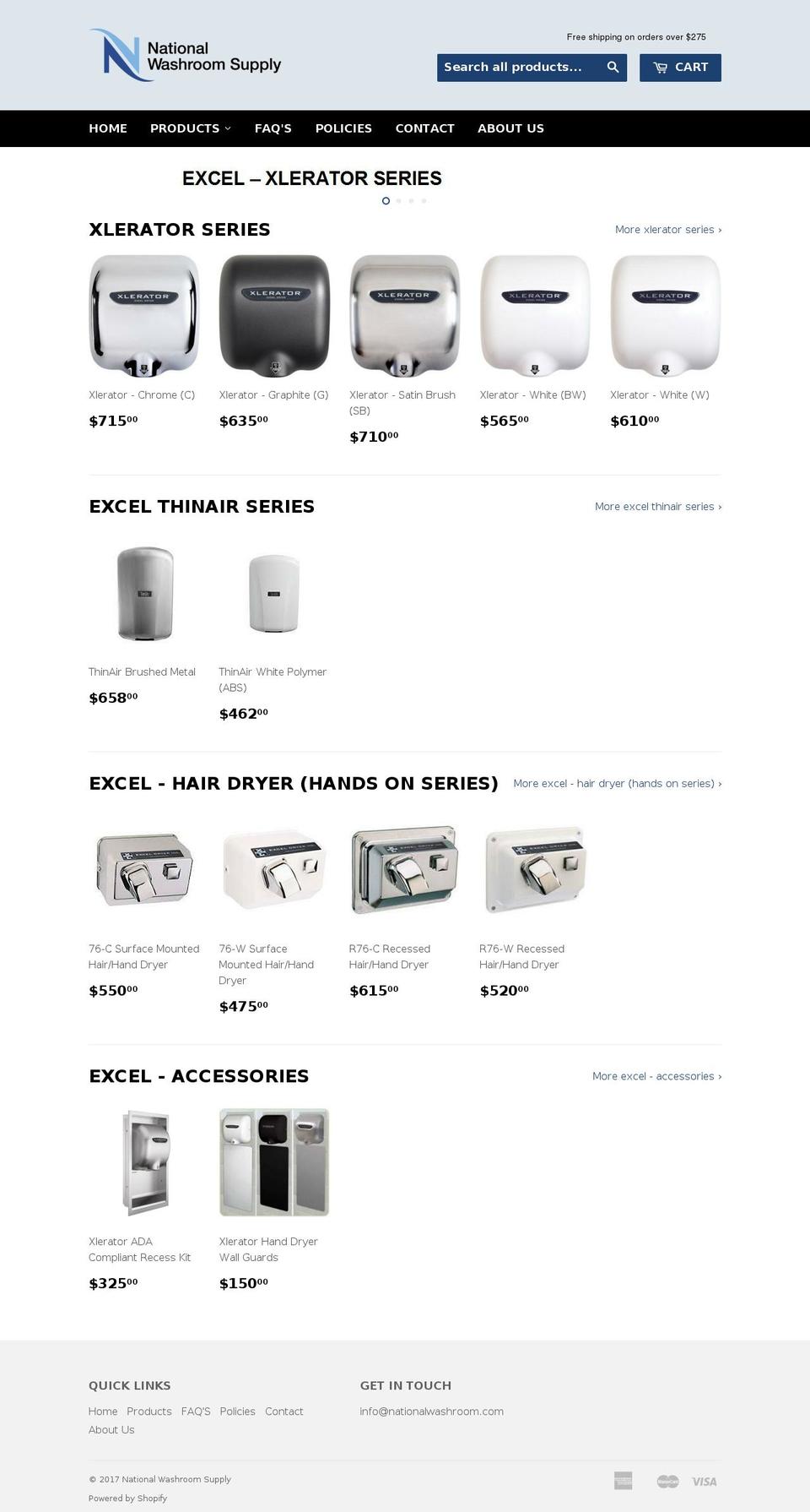 nationalwashroom.com shopify website screenshot