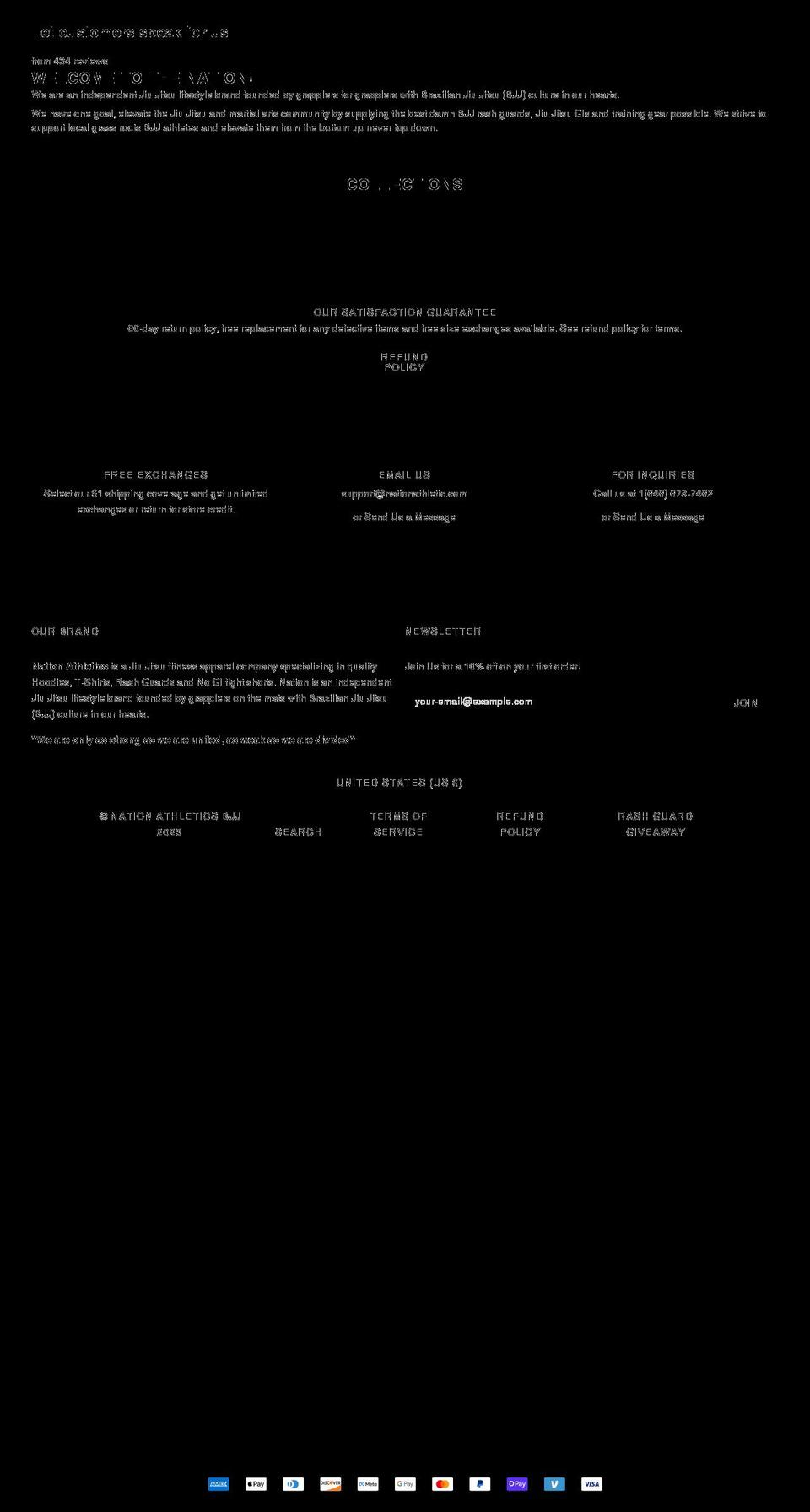 nationathletic.com shopify website screenshot