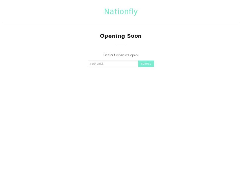 nationfly.com shopify website screenshot