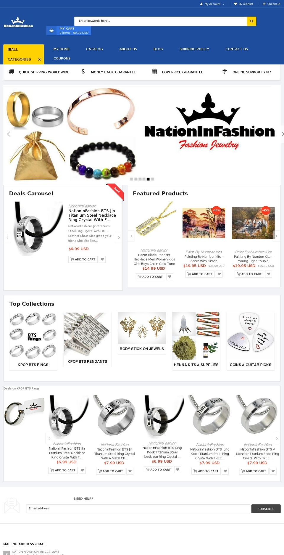 nationinfashion.com — Shopify storefront screenshot