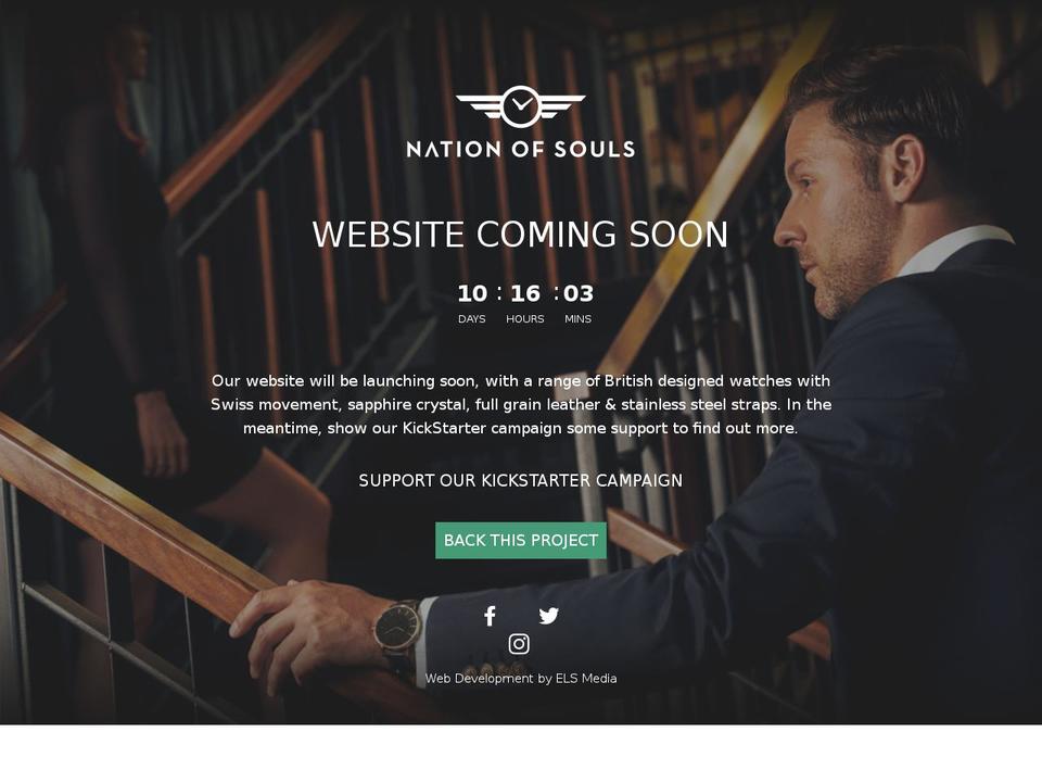 nationofsouls.com shopify website screenshot