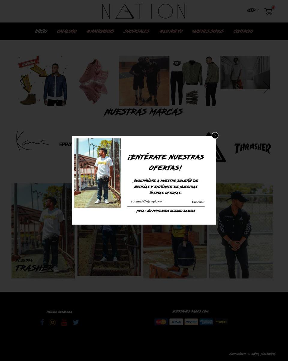 nationpa.com — Shopify storefront screenshot