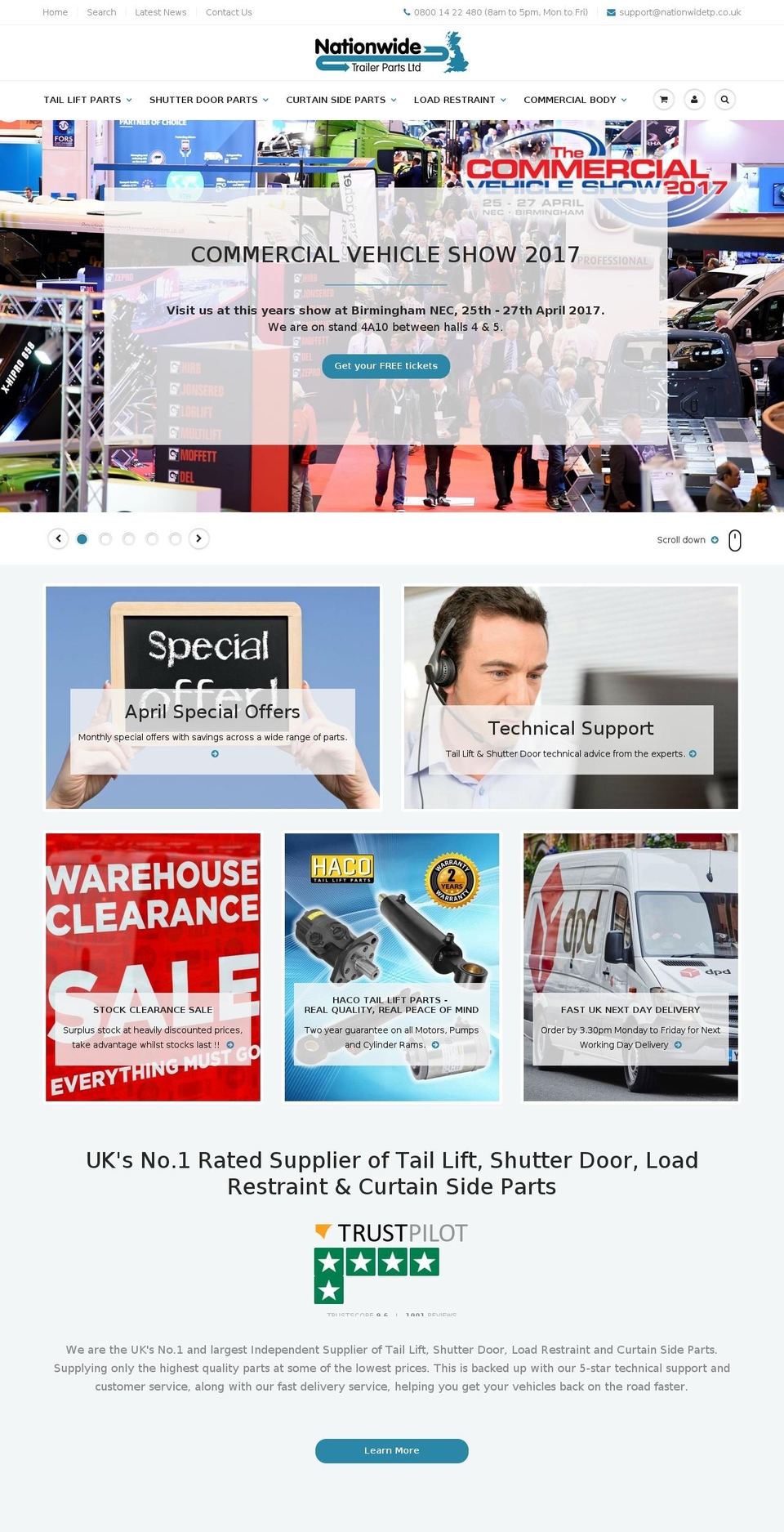nationwide-trailer-parts.com shopify website screenshot