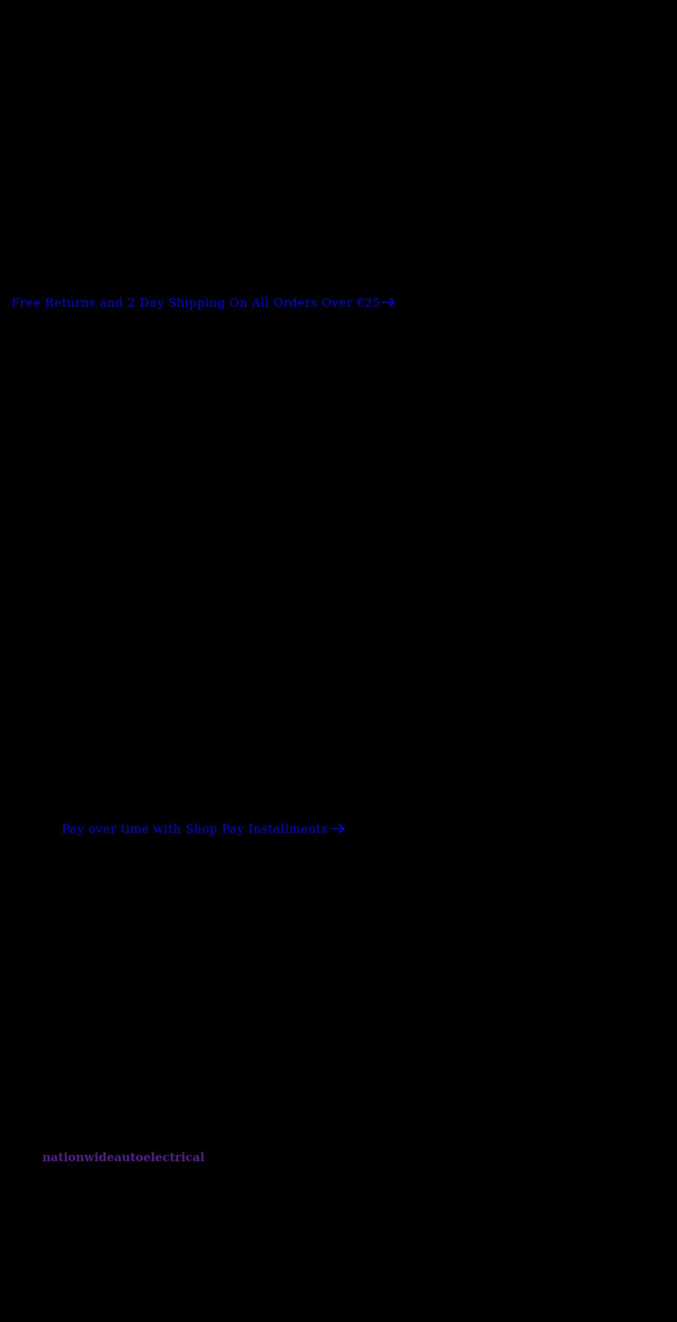 nationwideautoelectrical.com shopify website screenshot