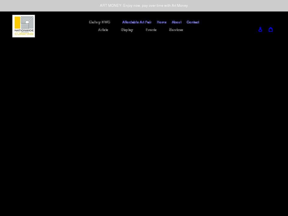 nationwidecurating.com shopify website screenshot