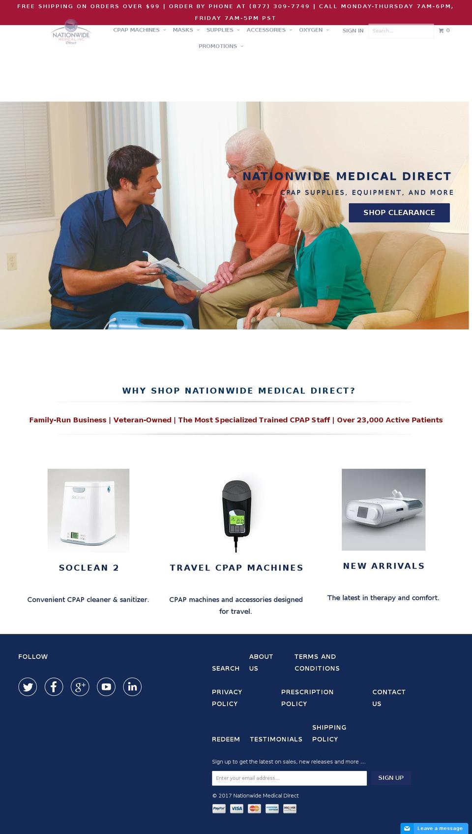 nationwidemedicaldirect.com shopify website screenshot