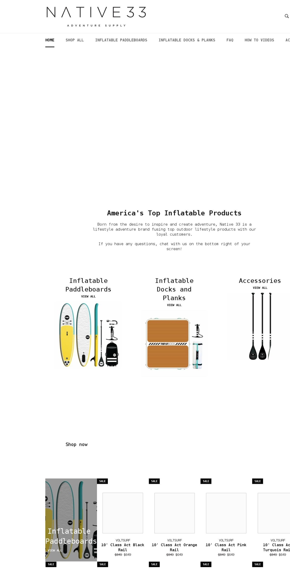 native33.com shopify website screenshot